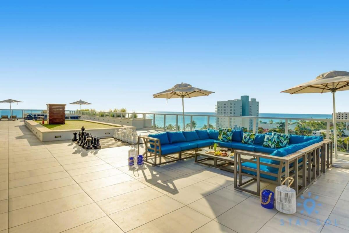 Tropical Oasis - Rooftop Pool- Near Beach - Gym Hollywood Eksteriør billede